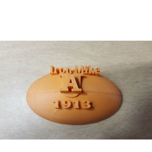 Auburn AU Tigers War Eagle Iron Mike Donahue 1913 Championship Ornament